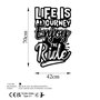 Wallity Life Is A Journey Enjoy The Ride Escultura de Pared Negra